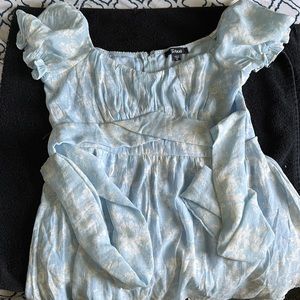 Francesca romper light blue and white
